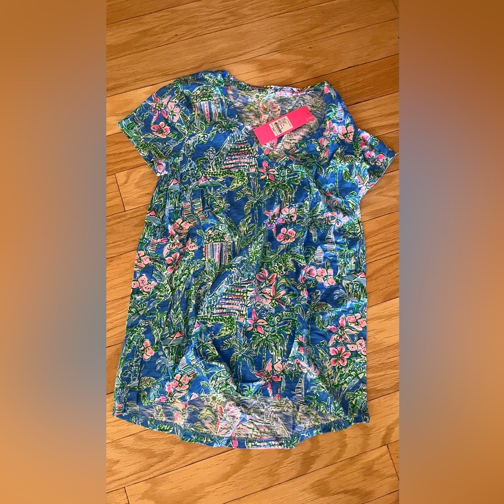 Lilly Pulitzer palm beach toile t shirt